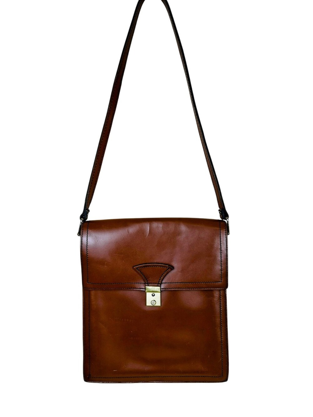 Vintage Men's Leather Shoulder Bag UNISEX Cross Body Purse